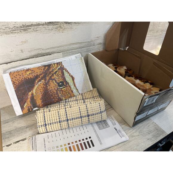 COMPLETE Wonder Art Latch Hook Kit 426404 Horse 20” x 30” Cowboy Wall Hanging - Picture 6 of 8